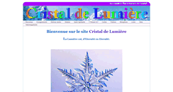 Desktop Screenshot of cristaldelumiere.net