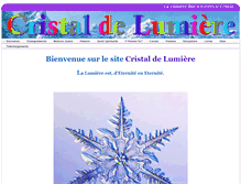 Tablet Screenshot of cristaldelumiere.net